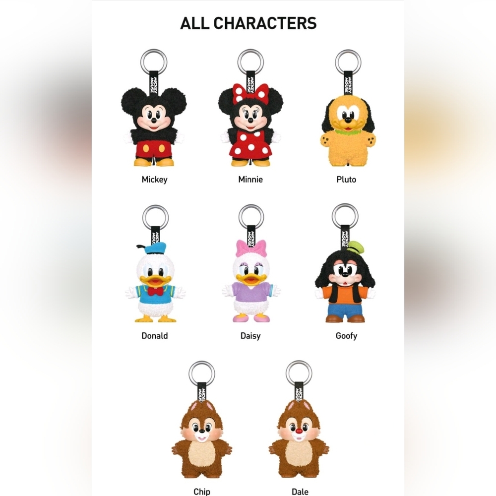 AUTHENTIC POPMART Mickey Family Cute Together Keychain/Bag Charm - DAISY 💜🩷💜 - Picture 6 of 11